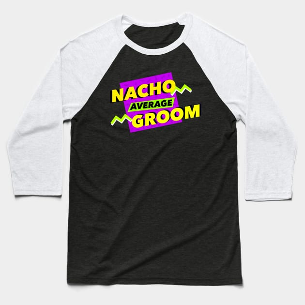 Nacho Purple Baseball T-Shirt by michaelatyson